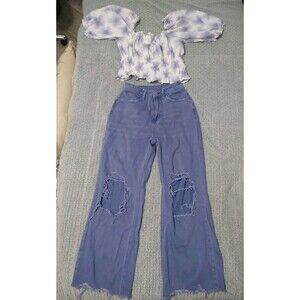Vervet/Levis Distressed Jeans 2 Piece Set